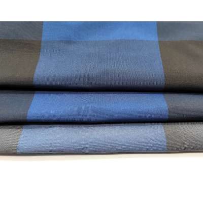 China Manufacture textile fabric Fashion Yarn-dyed bicolor grid fabric 100%Polyester fabric for women Shirts & Blouses